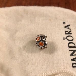 Pandora orange circles bead